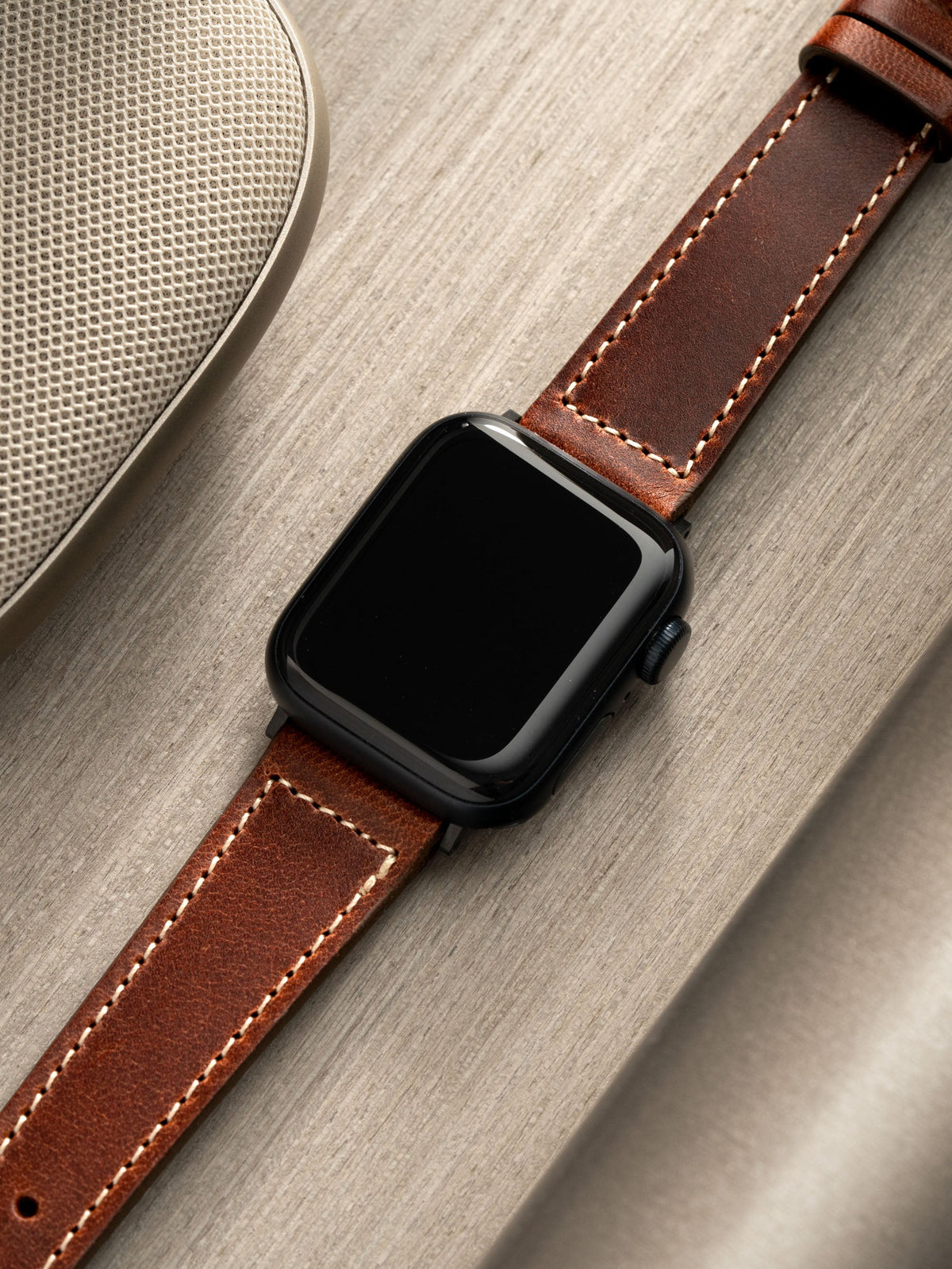 Apple Watch Band - Brown Leather - Siena Box Stitch – Bulang 