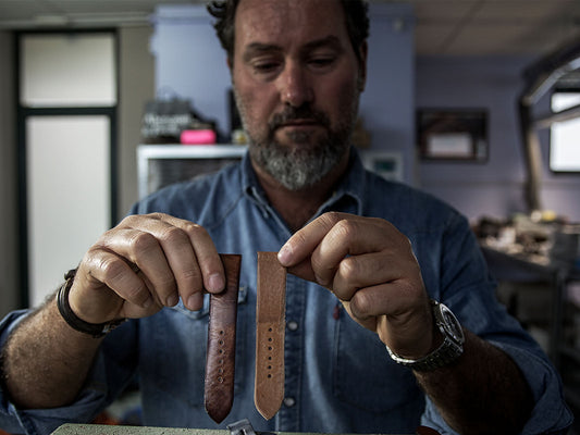 Finest Apple Watch Bands Made By Leather Artisan Jean Paul Menicucci