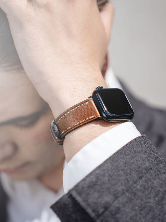 Apple Watch Band - Brown Leather - Bohémien