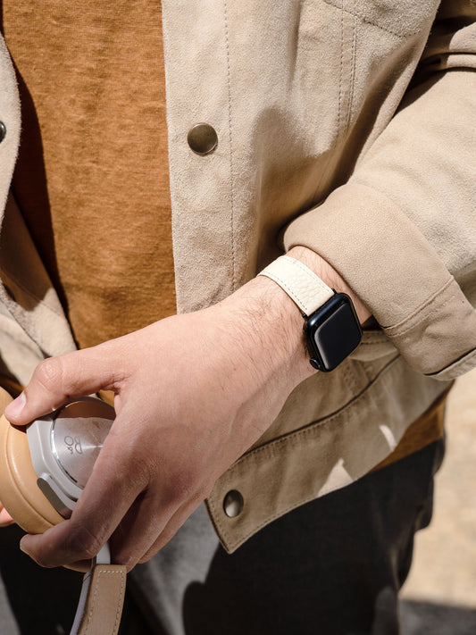 Apple Watch Band - Creme Calf Leather - Taurillon Speedy Men