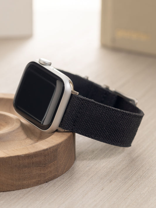 Apple Watch Band - Black Canvas - Safari