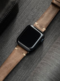 Apple Watch Band - Grey Leather - Vintage Smoke