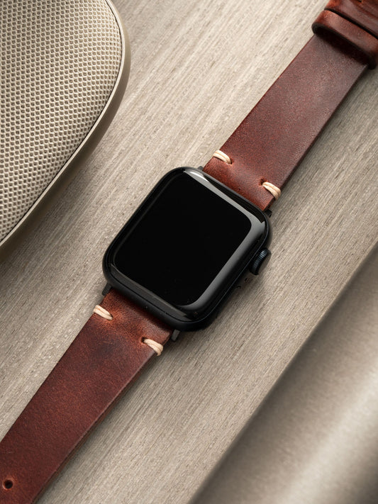 Apple Watch Band - Brown Leather - Vintage Siena