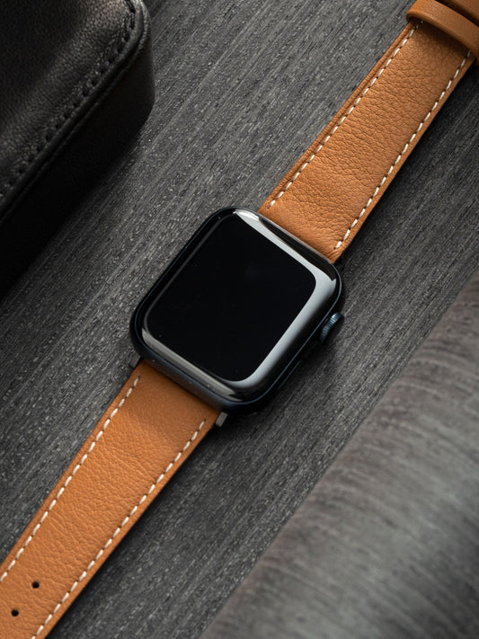 Apple Watch Band - Brown Calf Leather - Tawny