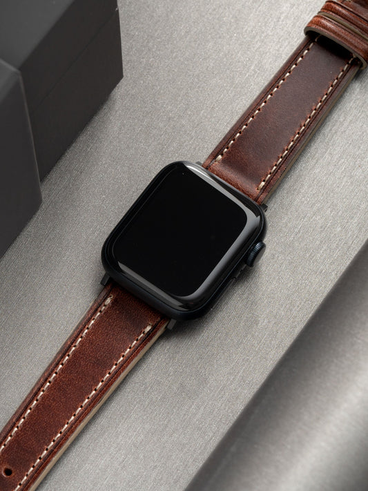 Apple Watch Band - Brown Leather - Siena Retro
