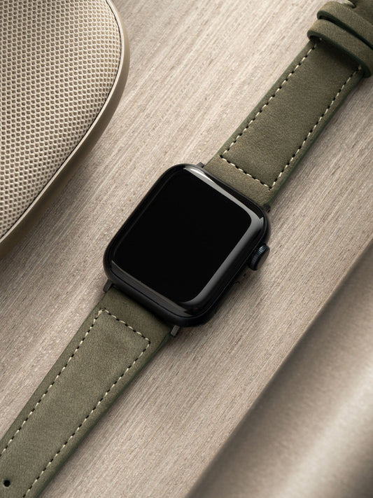 Apple Watch Band - Grey Nubuck Leather  - Grove