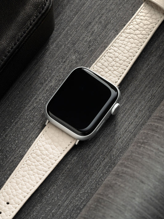 Apple Watch Band - Creme Calf Leather - Taurillon Speedy