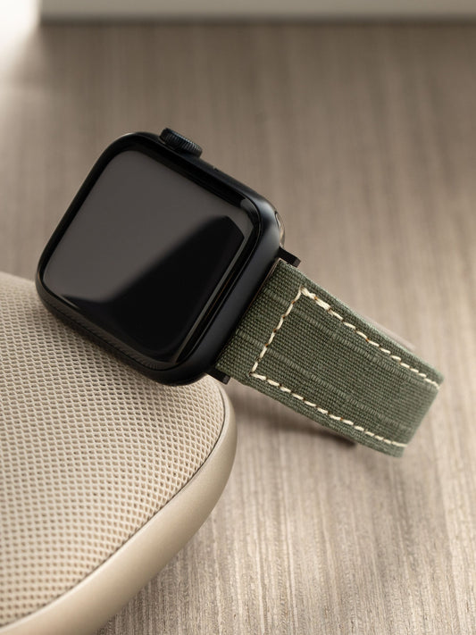 Design Apple Watch Band - Green Canvas - Ripstop