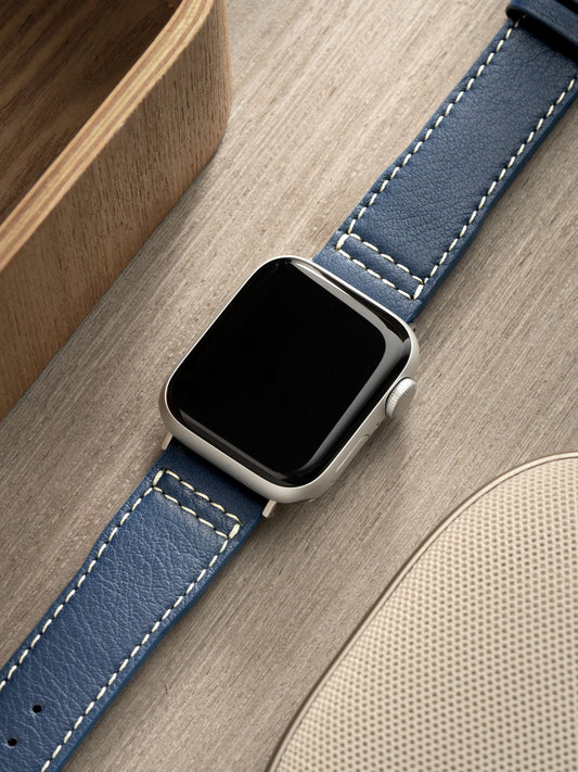 Apple Watch Band - Blue Calf Leather - VIPR Aviator