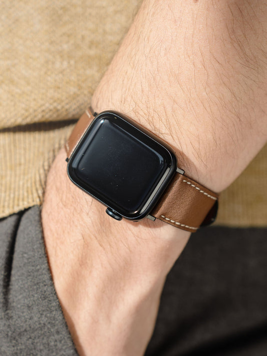 Apple Watch Band - Brown Calf Leather - Pecan
