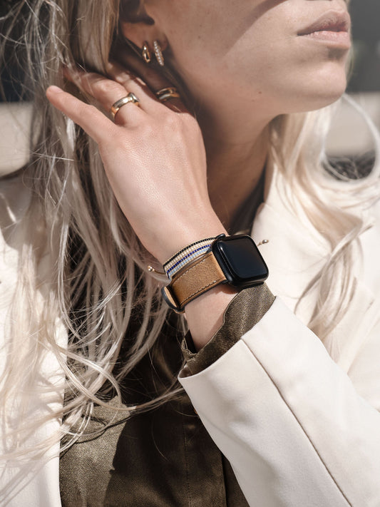 Design Apple Watch Band - Brown Leather - Le Marais