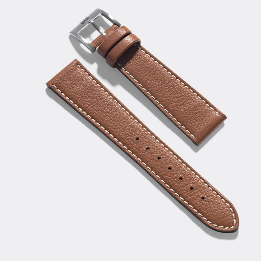 Expensive Apple Watch Band - Brown Calf Leather - Pecan