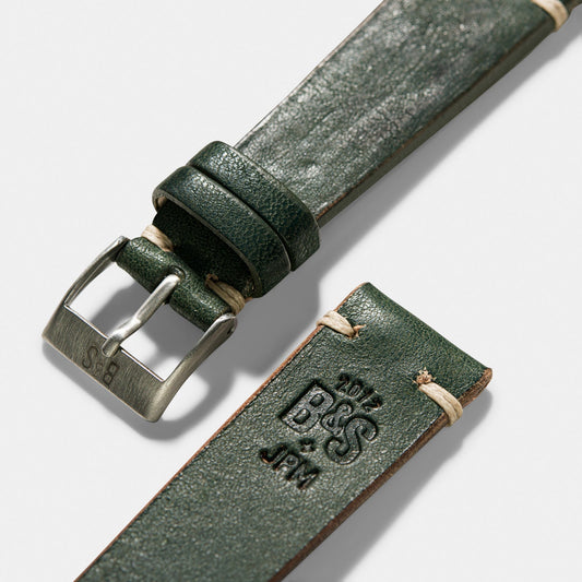 Women Apple Watch Band - Green Leather - Vintage Jade