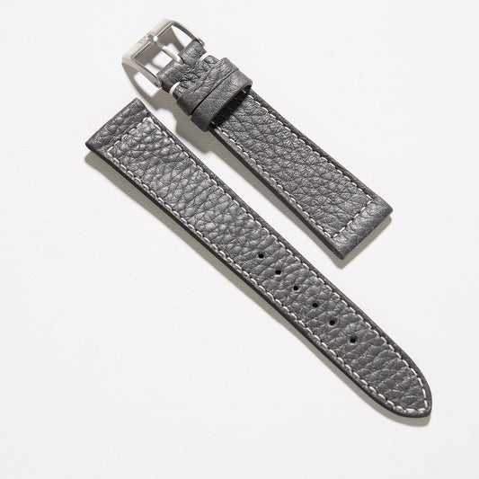 Expensive Apple Watch Band - Grey Calf Leather - Elephant