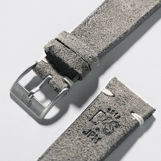 Women Apple Watch Band - Grey Leather - Vintage Rugged