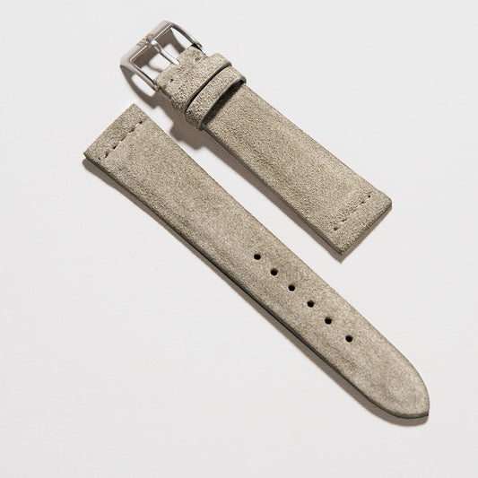 Women Apple Watch Band - Grey Suede Leather - Concrete