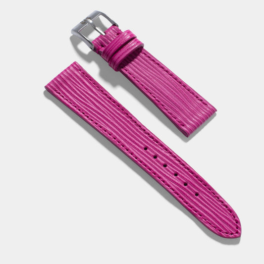 Women Apple Watch Band - Pink Leather - Boarded Berry