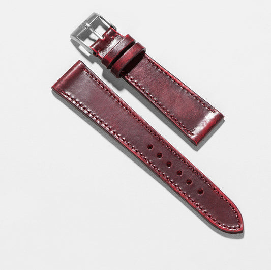 Women Apple Watch Band - Red Leather - Degrade Chilli