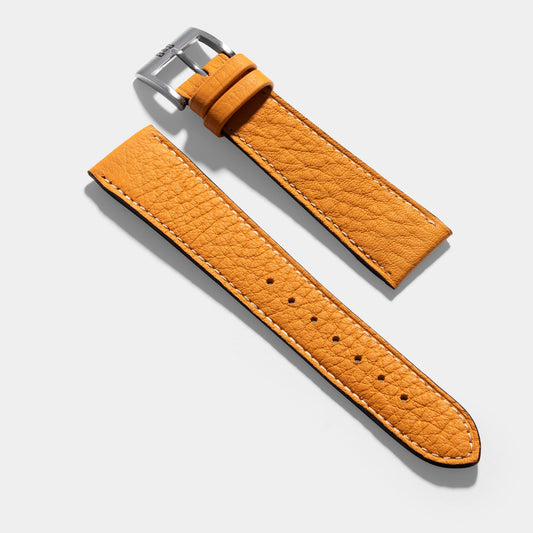 Women Apple Watch Band - Yellow Calf Leather - Taurillon Moutarde
