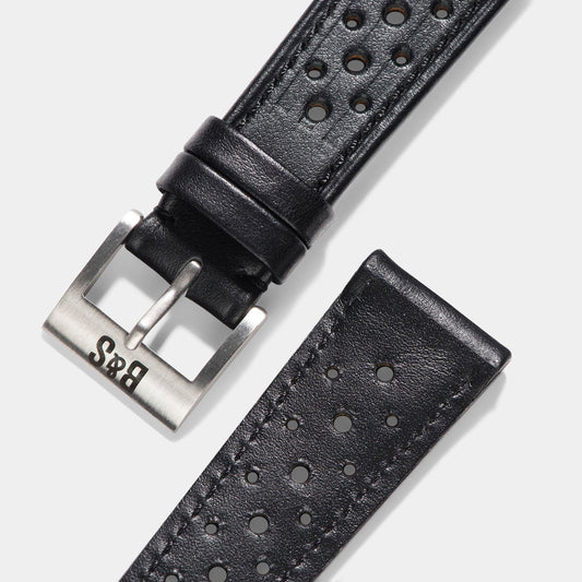 Best Apple Watch Band - Black Leather - Racing Speedy