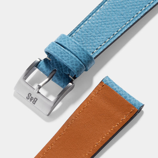 Best Apple Watch Band - Blue Calf Leather - Sellier Ciel