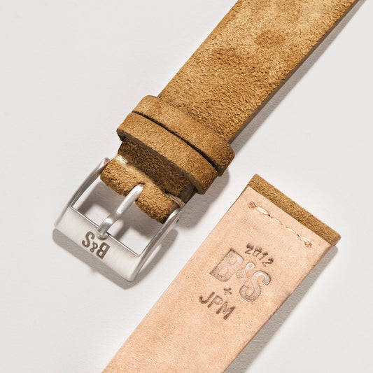 Best Apple Watch Band - Brown Suede Leather - Camel