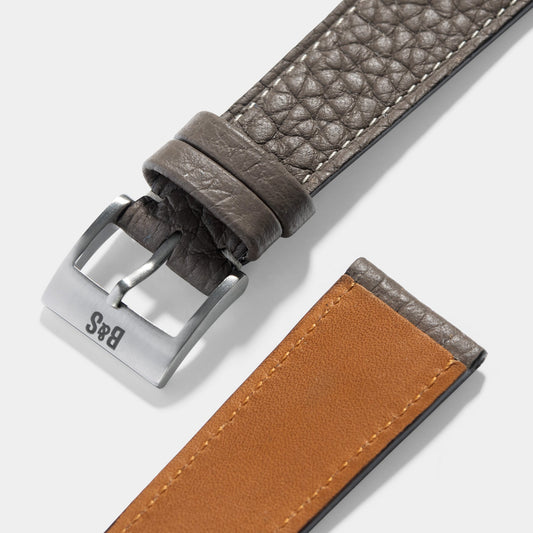 Best Apple Watch Band - Grey Calf Leather - Taurillon Loutre