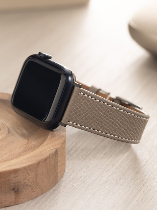Apple Watch Band - Taupe Grey Leather - Epsom