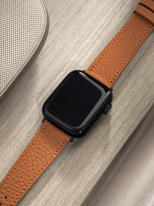 Apple Watch Band - Cognac Brown Leather - Tonal Togo